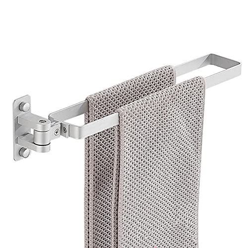 Porte-serviettes pliable mural pour suspendre 4 serviettes sans abîmer le carrelage