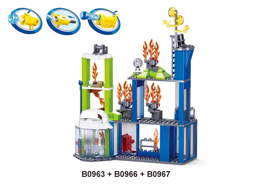 Sluban Fire Fighting Training Center, 585 pezzi