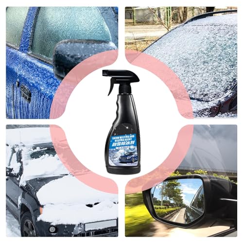 Vitres gelées bloquées ? Spray de dégivrage pour pare-brise polyvalent 500ml