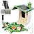 Alecxo Smart Bird Feeder with Camera Solar Powered, 2K HD Bird Camera Feeder with AI Recognition 11000+ Birds, Night Vision Dual Solar Panels, 32GB SD Card, Outdoor Birdhouse Feeder Hummingbird Feeder