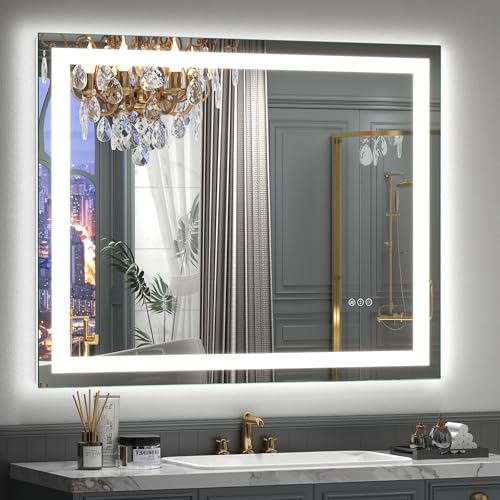 Image of 40x36 Inch LED Lighted Bathroom Vanity Mirror