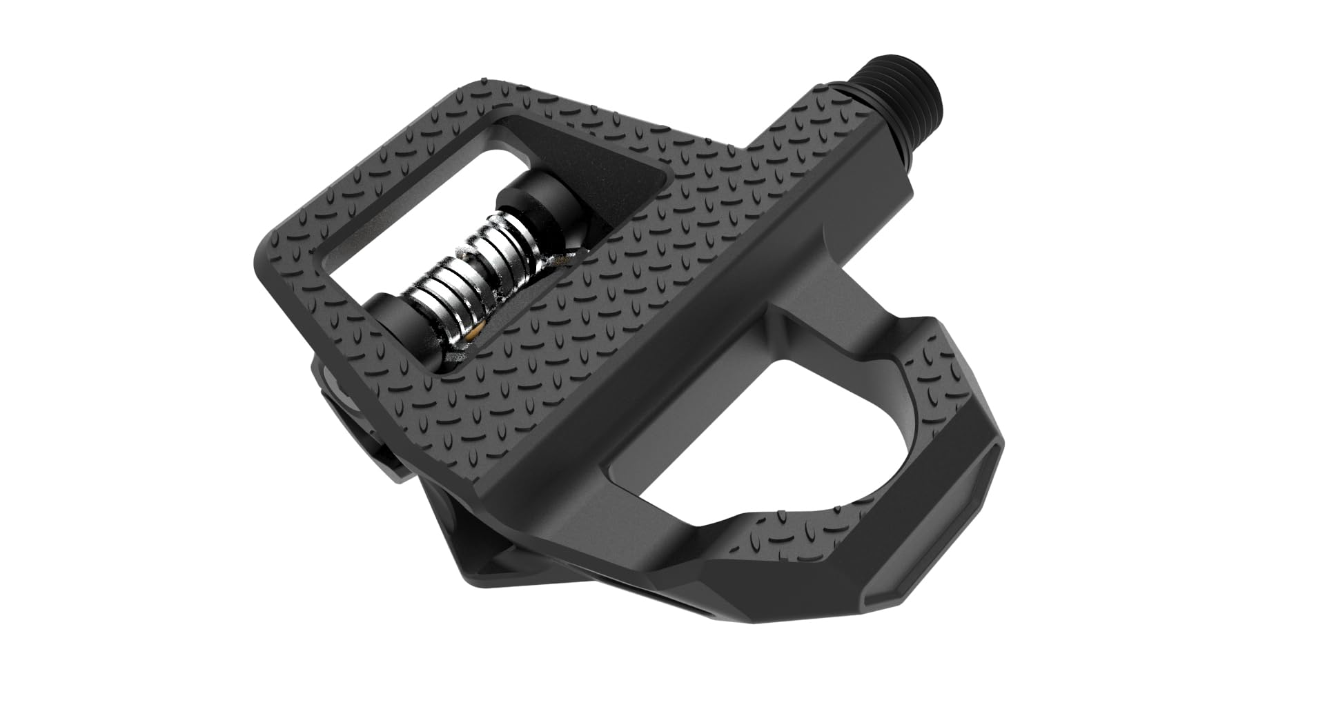 ZERAY ZP-115X – Pedales de Carretera Mixtos 2 en 1 con calas Look KEO | Plataforma + Automáticos | Carbono + Nylon, Rodamientos sellados, 292g/par (Negro)