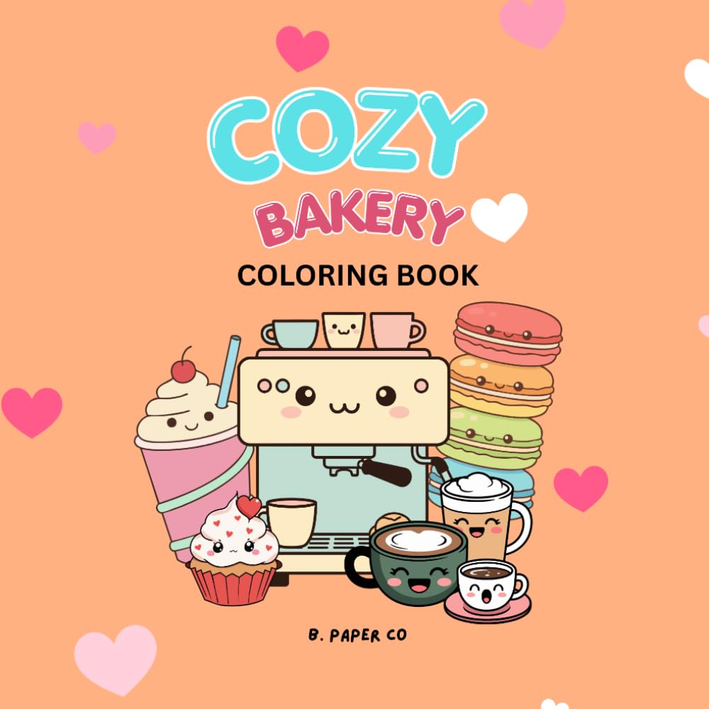 Cozy Bakery: Cute Bakery Friends Coloring Book For Kids