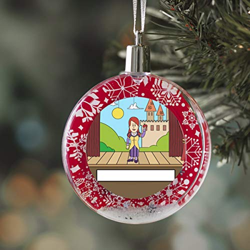 PrintedPerfection.com Personalized StoryLine Cartoon Caricature Snow Globe Christmas Ornament: Bartender - Couple