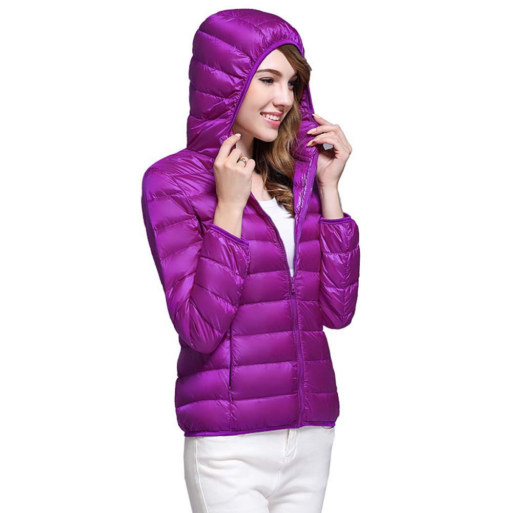 ELEAMOUltralight Womens Jackets Breathable Comfortable Warm Zara Jacket Padded Jacket Women's Plus Size Can Be Packaged Foldable Womans Winter Jacket S-XXXXL,L