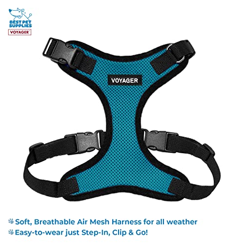 Voyager Step-in Lock Dog Harness w Reflective Dog Leash Combo Set including Neoprene Handle 5ft, Supports Small - Image 2