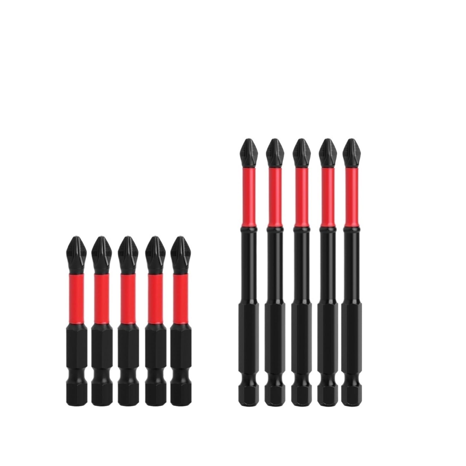 UAYPLMBI 50mm 70mm 90mm Hex Shank S2 Material PH2 Non-Slip Screwdriver Bit