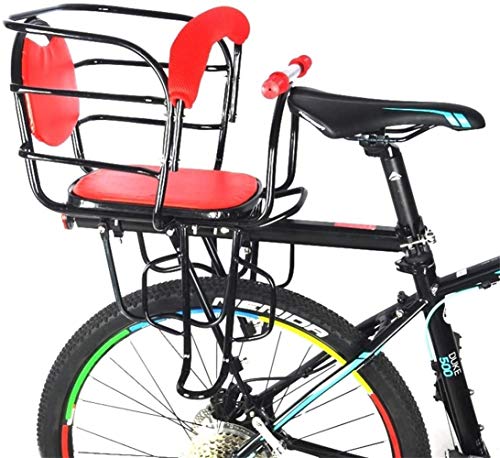 Find Bargain Bicycle Child Back Seat/Cushion Footstool Seat, Mountain Bike Baby Seat with Safety Bel...