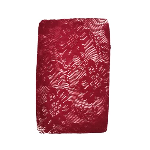 VIGUEUR Lace Tights - Lace Stockings for Women, Leggings Floral Pantyhose (White, Red)4