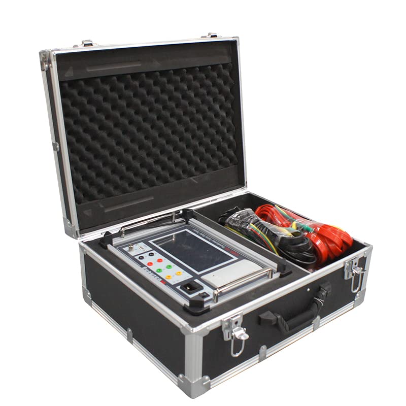 The Huazheng HZBB-10B Transformer Turns Ratio Tester and its accessories neatly packed inside a durable black carrying case with foam inserts.