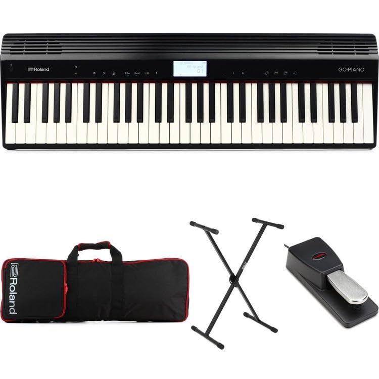ひゅん  Roland GO:Piano 61とバッグ Amazon.com: Roland GO:PIANO 61-key Portable Piano Stage Bundle