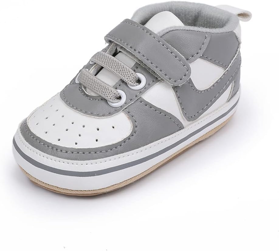 Unsex Baby Shoes Boys Girls Infant Sneakers Non-Slip Soft Rubber Sole Toddler Crib First Walker Lightweight Shoes-animated-img