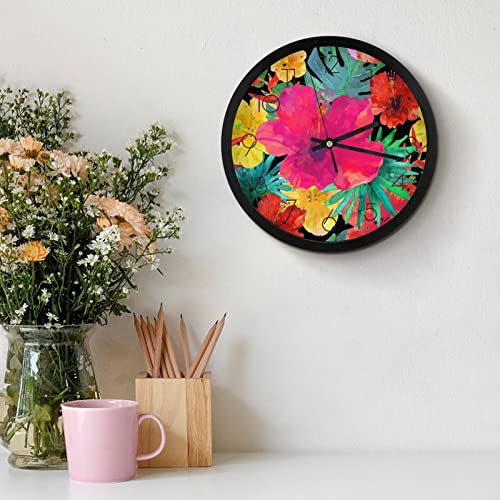Horloge murale fleur pour salon et cuisine : creez une ambiance chaleureuse - 4