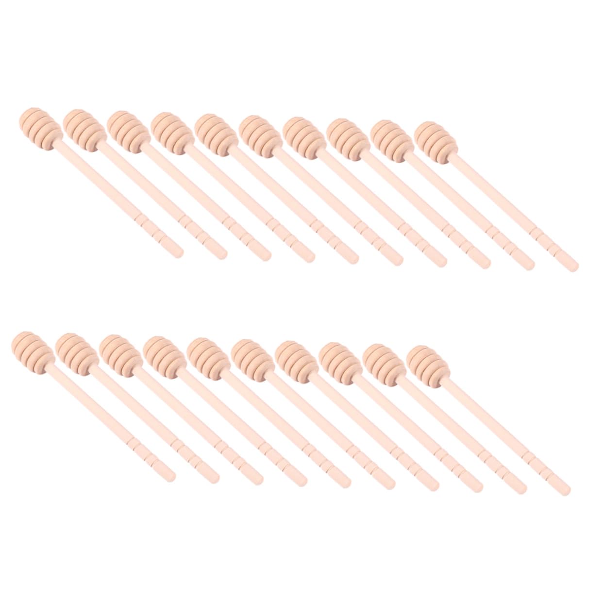 Hemobllo 20Pcs Honey Dipper Sticks Kitchen Stirring Rod for Honey Syrup Jam and Washable and Reusable Honey Spoon Rod for Family and Friends