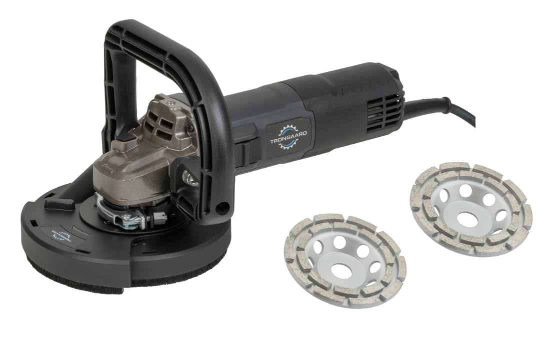 TRONGAARD BETONSCHLEIFER/SANIERUNGSFRÄSE/BETONFRÄSE/WINKELSCHLEIFER 1800W 125MM (mit D-Griff)