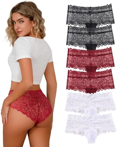 Boyshorts Damen Spitze Unterhosen Nahtlos Hohe Taillen Slip Unter...