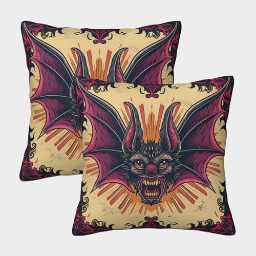 XAHEDOSGE Batutas Funda de cojín Fundas de Cojínes Almohada Funda Throw Cojín Decoración Juego de 2 para Sillas de Sala de Estar de Dormitorio 40x40cm