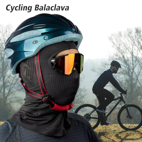 Mulor Masque intégral pour Moto, Cyclisme et Ski Masque Respirant pour Hommes et Femmes – vue 4