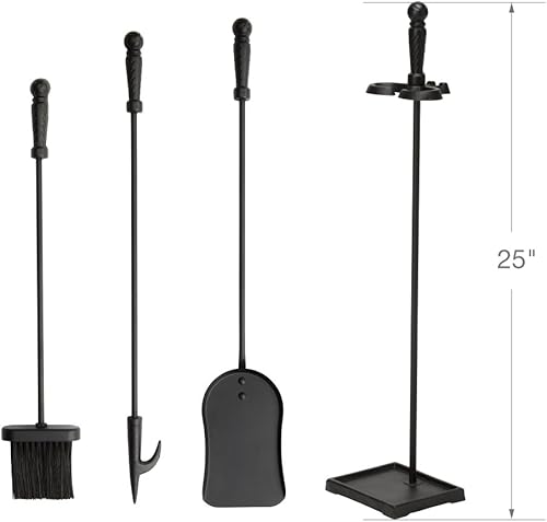 Miniatura 5 de Uniflame T40140BK - Fireset de 4 piezas, color negro