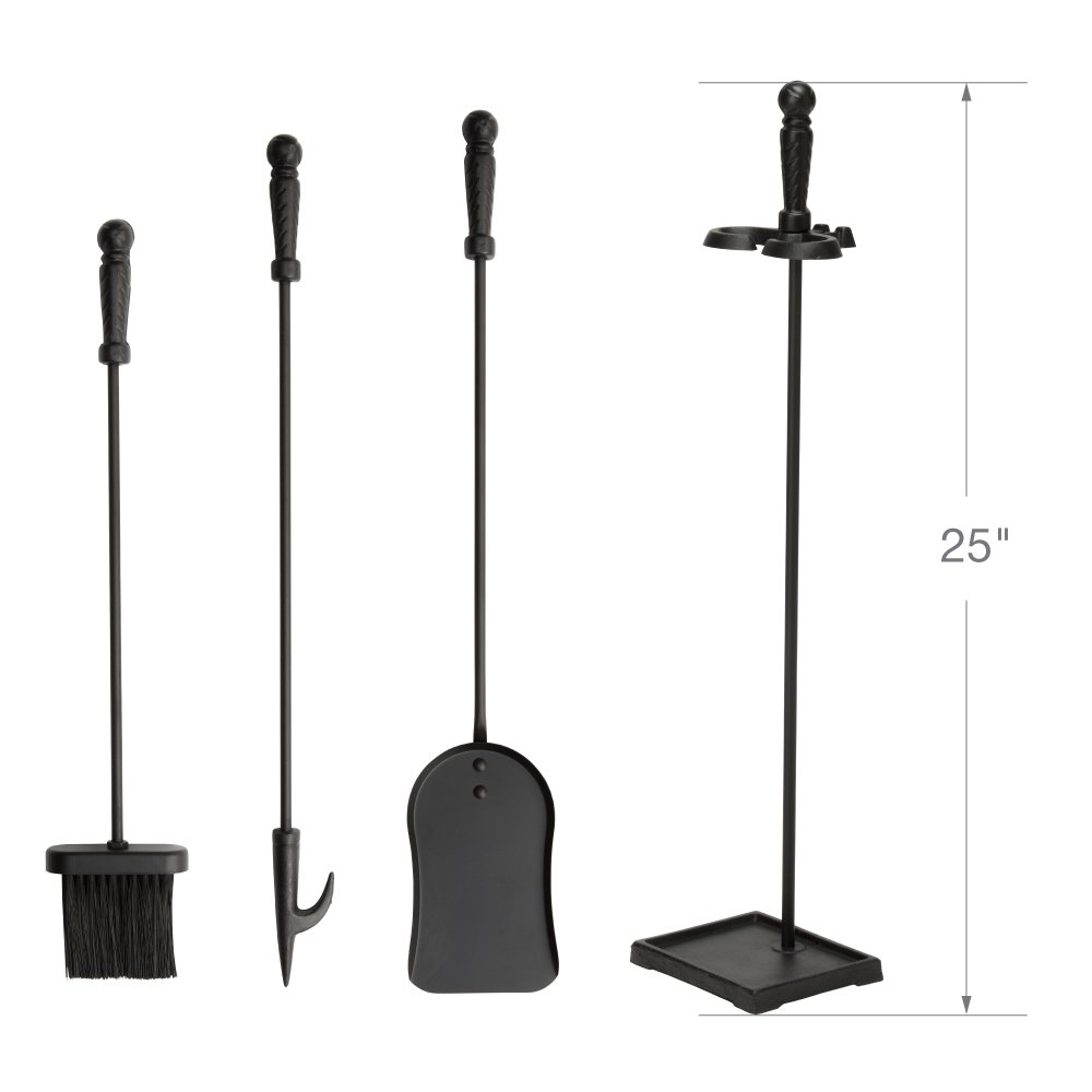 T40140BK - Fireset de 4 piezas, color negro 5