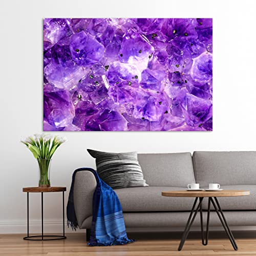 Toile canvas fleurs 80x120cm lumineuse pour ambiance de chambre