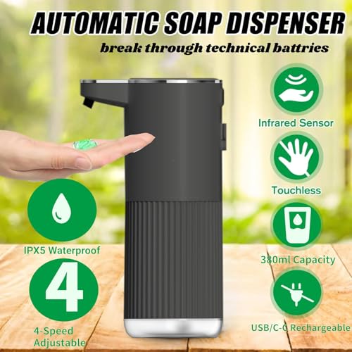 50% Off Automatic Soap Dispenser, Touchless Foaming for Bathroom & Kitchen