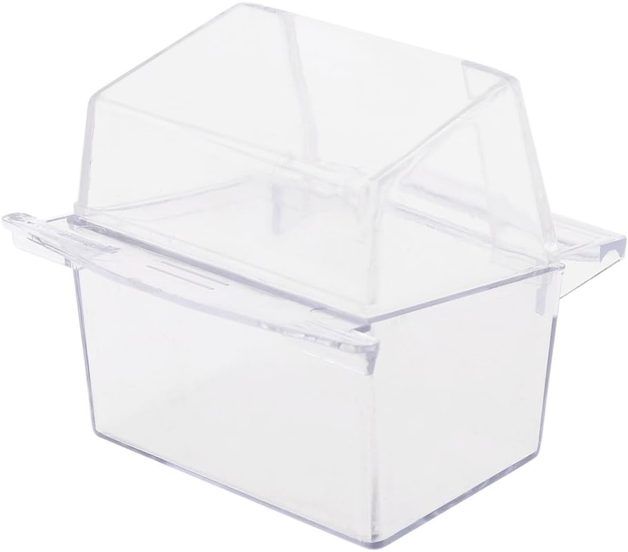 Oranmay Transparent Pet Bird Feeder Drinker Food Bowl Bird Parrot Water Feeder Farming Equipment