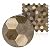 PVC Hexagon 0.88 sq ft/Piece Pack of 1,Peel & Stick Backsplash Wall Tile. Brown & Gold Hexagon Faux Glass 4 x 5 Self-Adhesive Sheets. Strong, Removable Tile- Kitchens, Bathrooms, Vanity