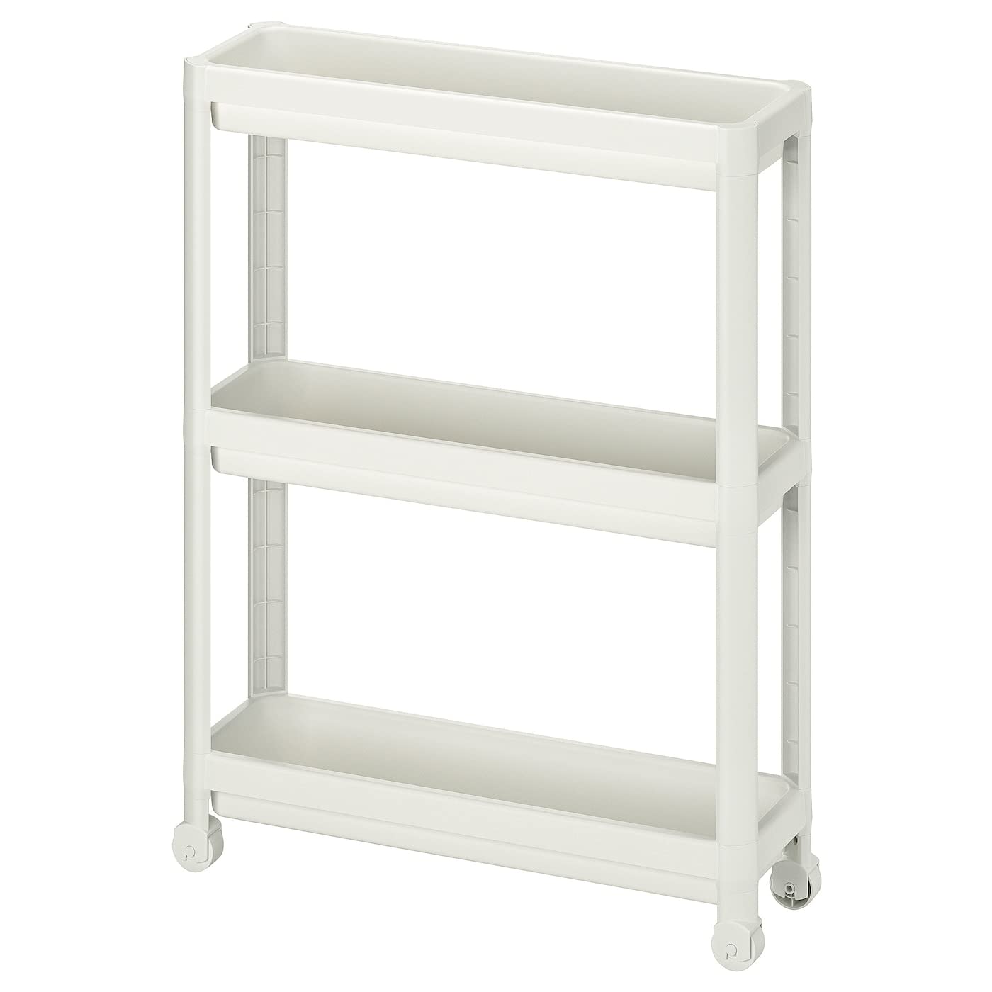 BS Case IKEAA VESKEN Multi-use Trolley, 54x18x71 cm (21 1/4x7 1/8x28) (White)-image-38