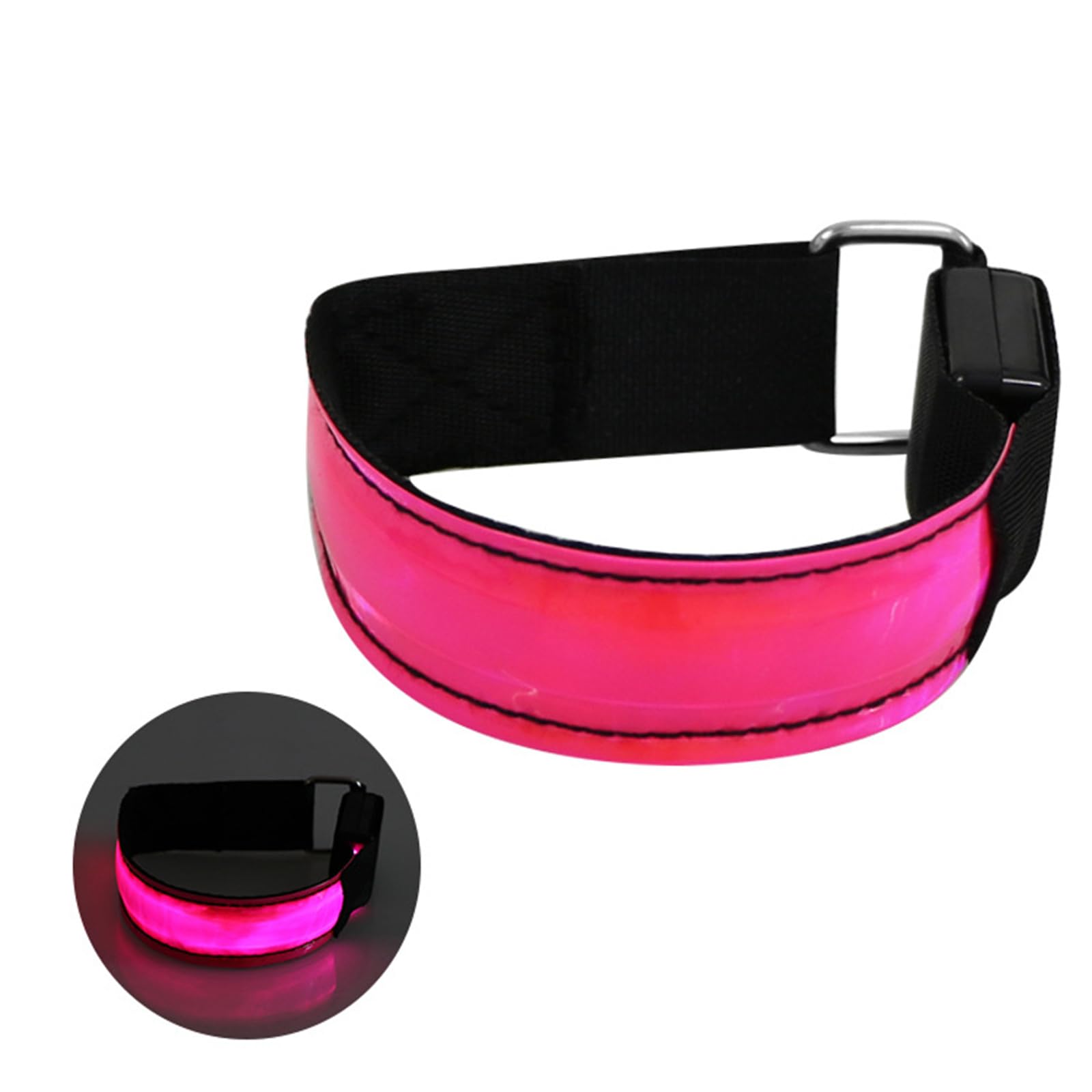 MICFENY Glowing Arm Strap With Fiber Optics Lights Water Armband For Outdoor Activity Night Exercise for Adult