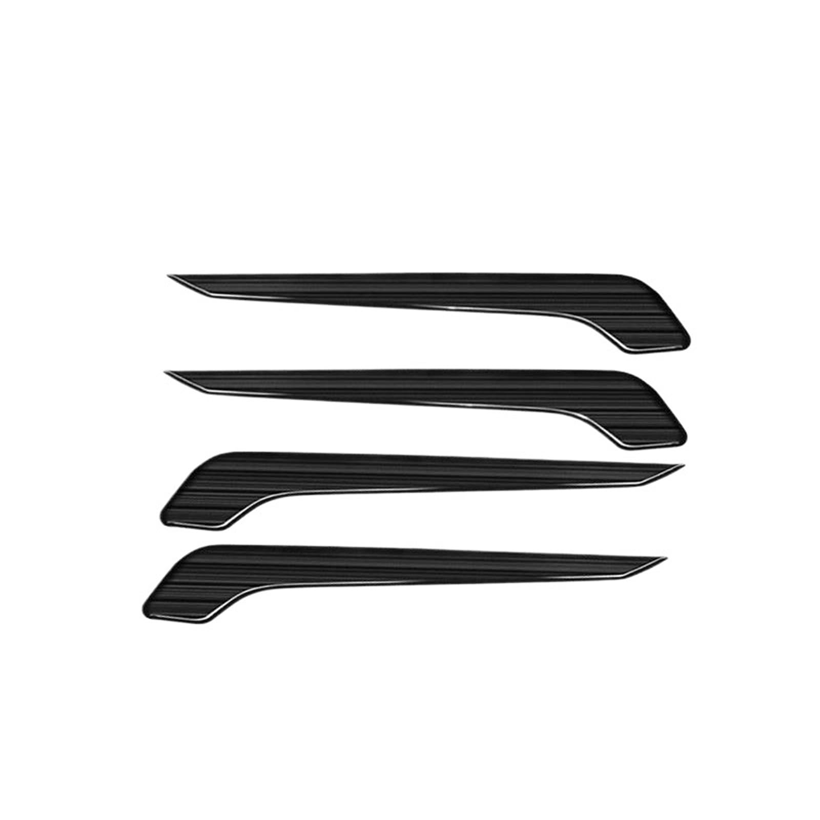 Fhcbutae Black Interior Car Handle Stainless Steel Car Interior Door Handles Armrest Cover For Toyota Rav4 2019-2025 Rav4 Xa50 Hybrid(Black)