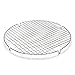 patisse 01321 - Grille à pâtisserie - Volette à pâtisserie avec quadrillage pour le refroidissement des gâteaux - ronde acier chromé Ø 32cm, Argenté