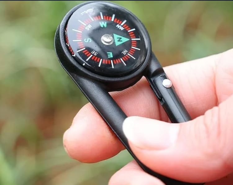 Clip Snap Hook Mini Compass (1 Pc/Mix Design)-image-7