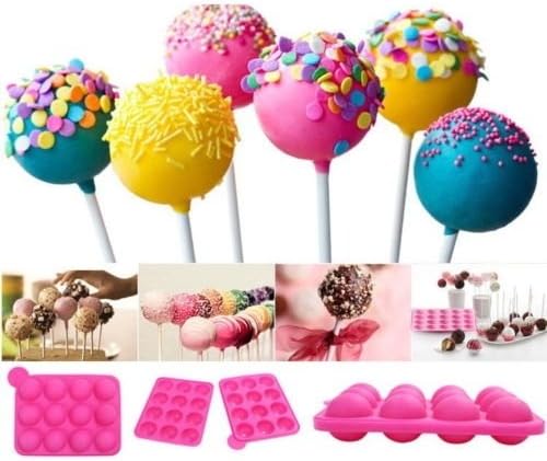 Yxying Silicone Cake Pop Mould Cupcake Mold Lollipop Sticks Baking Tray Stick Tool
