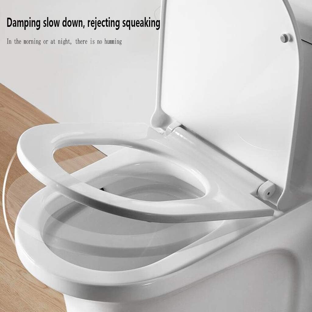 Toilet lid-Slim Zero-Non Electric Bidet Seat for Elongated, Nozzle, Nightlight, White