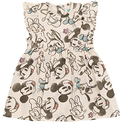 Image of Disney Winnie the Pooh Mickey Mouse Outfit Set Shortall Dress Newborn to Little Kid