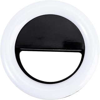 UKCOCO 1 Set Beauty Fill Light Phone Ring Light Ring Light with Clip Broadcast Fill Lamp Adjustable Ring Light Broadcast Ring Light Live Stream Light Selfie Fill Light Lip Gloss Black LED