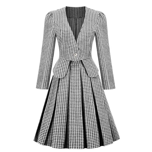 Tailleur Jupe Élégant avec Ceinture pour le Bureau et le Quotidien