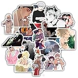 BOLTSERVE 20 Pcs Stickers Packs Yaois Colorful Decal Vinyl Aesthetic Sticker Waterproof for Water Bottle Laptop Computer Luggage Phone Car Skateboard Bumper