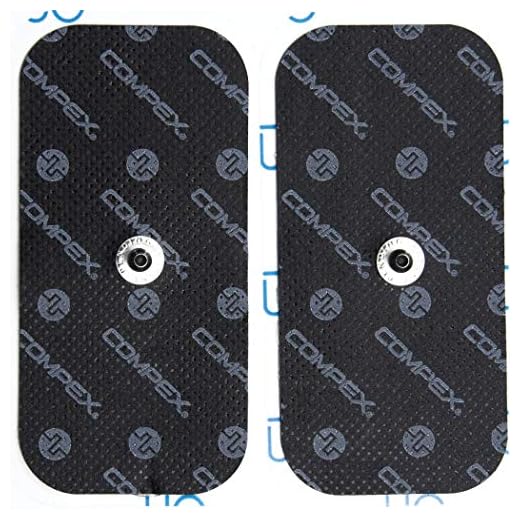 Compex - Pack de electrodos Easysnap Performance 5 x 10 cm - 2 unidades