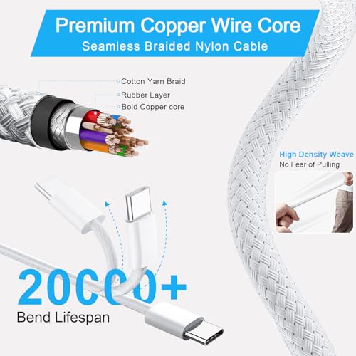 Mac Book Pro Air Charger 96W - M4 M3 M2 M1 (2025 2024 2023 2022 2021), voor MacBook Pro 16/14", MacBook Air 15/13", A2166 A2363, 2M USBâC Naar T-Tip Gevlochten Kabel - Afbeelding 6