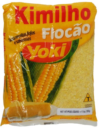 Yoki - Kimilho - Pre-Cooked Flocked Corn Meal (PACK OF 04) | Farinha de Milho Flocada - 500g