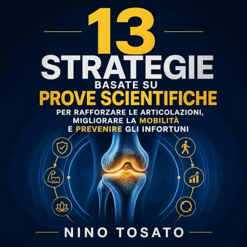Diseño de la portada del título 13 strategie basate su prove scientifiche per rafforzare le articolazioni, migliorare la mobi