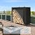 4ft Outdoor Firewood Rack with Cover Combo Set Waterproof for Wood Storage, Adjustable Fire Log Stacker Stand, Heavy Duty Firewood Holder for Fireplace Metal Lumber Storage Carrier Organizer