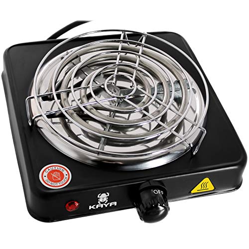 Shisha E-Heater 电木炭打火机 - 带长电缆的加热板,包括木炭网格 (1000W)
