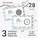 Paper Clever Party Baby Shower Games Elephant - 28 Cards - Fun Scratch Off Game Guest Activities to Reveal Prizes, Safari Favors Ideas Prince Theme Blue and Grey
