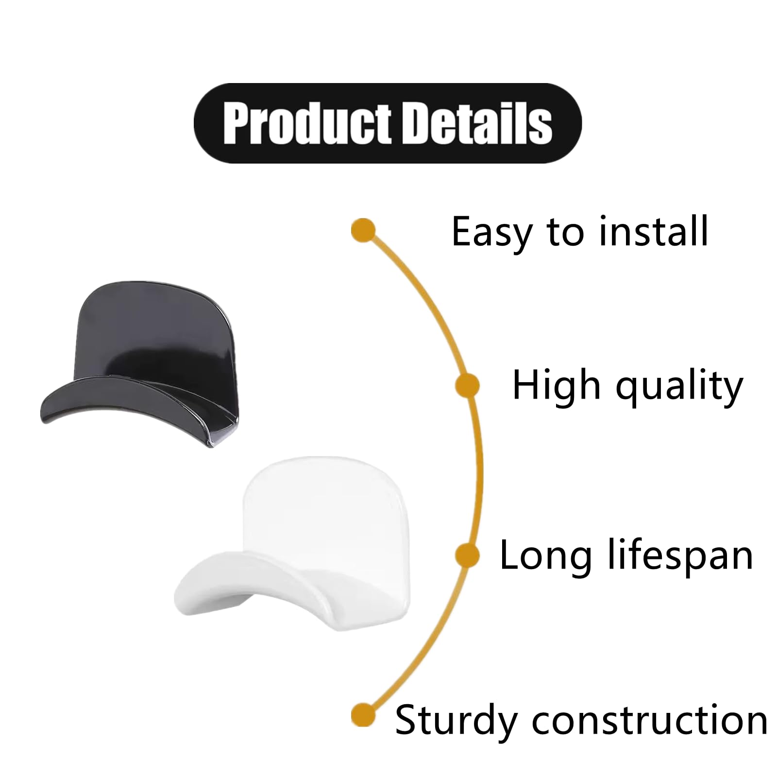 4 ganchos universales para auriculares, soporte de pared para auriculares, soporte para auriculares con autoadhesivo extraíble para todos los auriculares/controladores, soporte de montaje