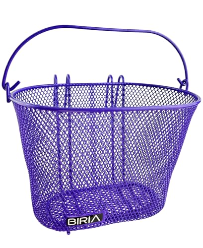 Panier avant violet amovible pour vélo enfant : transportez vos jouets en toute liberté