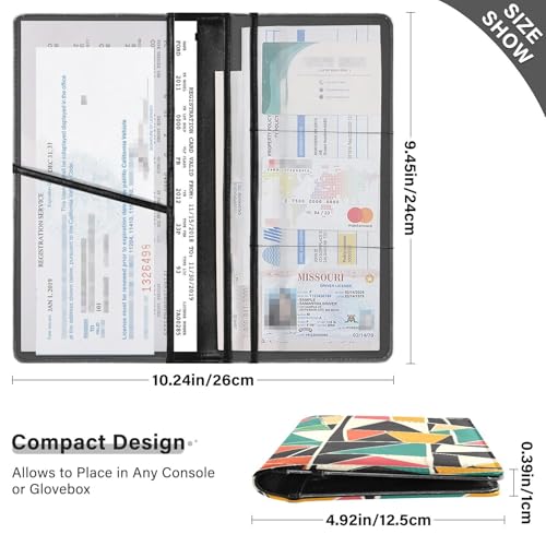 Organizador de documentos para auto compacto miniatura 3