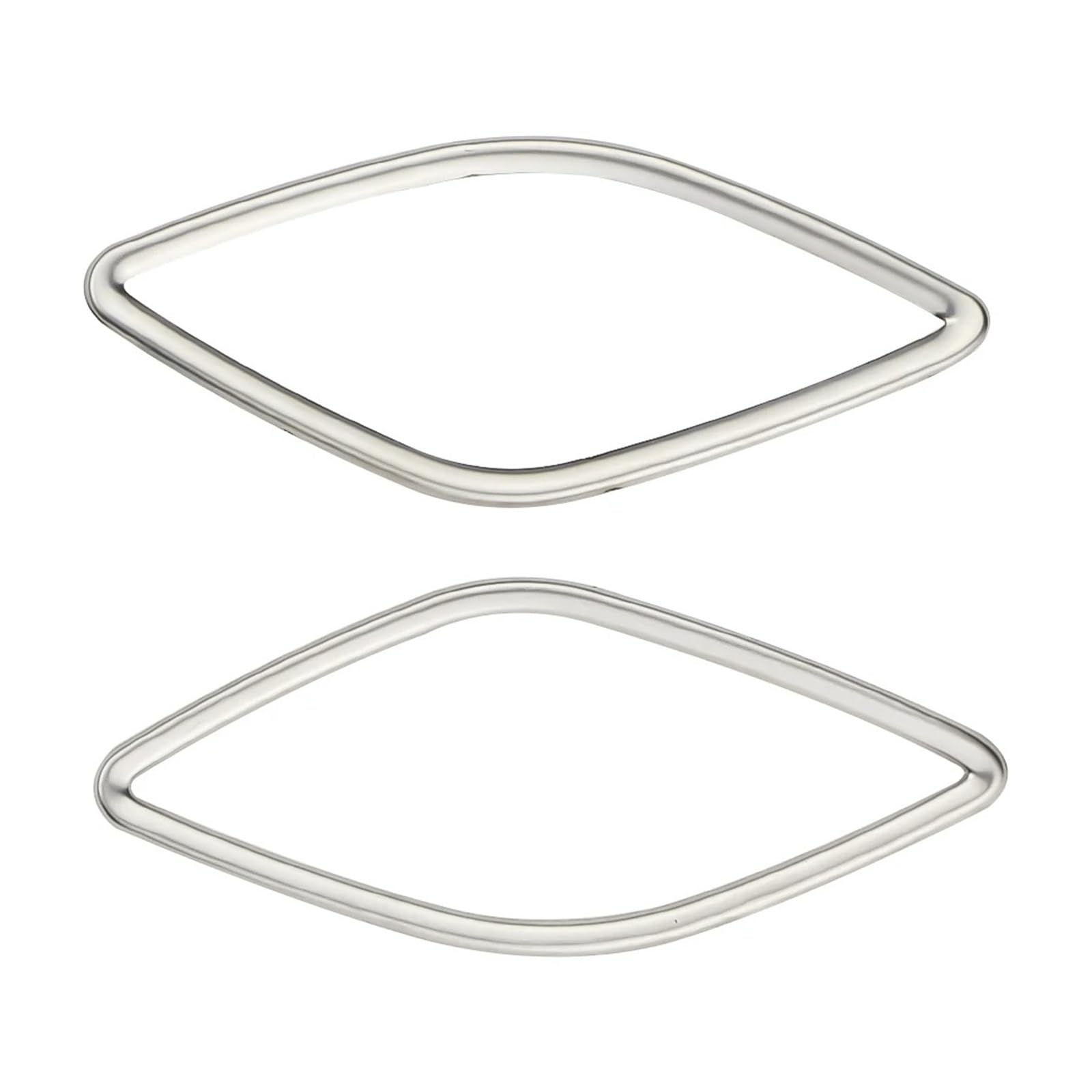 Car Interior Sticker LHD for A3 for 8V 2013-2019 Front AC Outlet Cover Air Conditioning Vent Sticker Stainless Steel 2pieces/Set